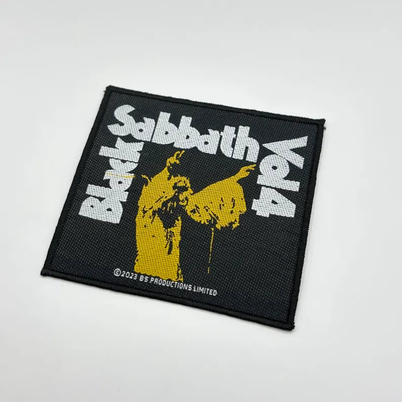 Black Sabbath Aufnäher VOL 4 Patch 9,5 x 9,5 cm - Heavy Metal Band Merch Gewebt - Kutte Jacke Rucksack Deko Ozzy Osbourne