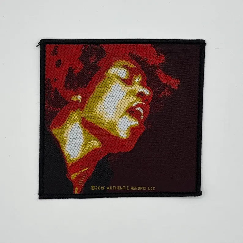 Jimi Hendrix Patch ELECTRIC LADYLAND Patch 10 x 10 cm - Classic Rock Band Merch Woven - Vest Jacket Backpack Decor Portrait Motif