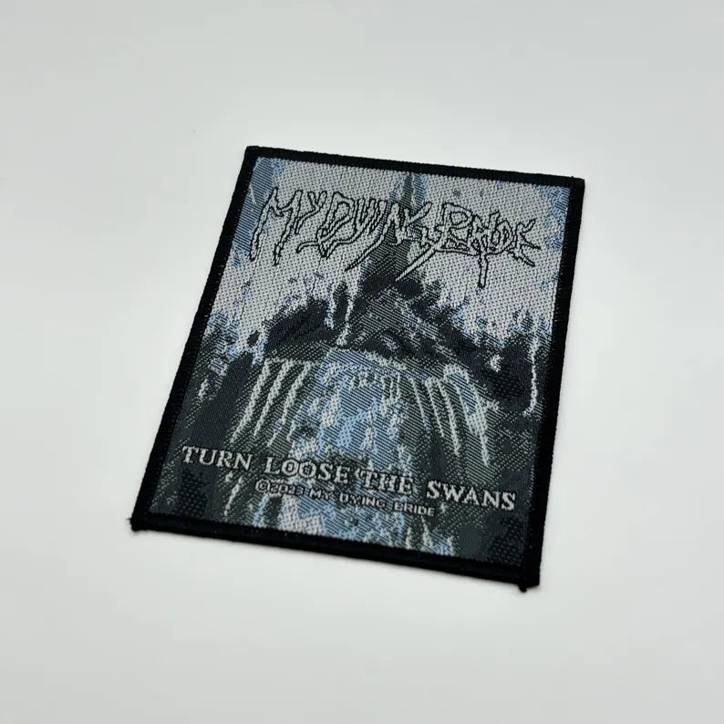 My Dying Bride Aufnäher Turn Loose The Swans Patch 10 x 8 cm - Doom Metal Band Merch Gewebt - Kutte Jacke Rucksack Deko Album Motiv