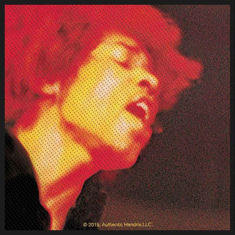 Jimi Hendrix Patch ELECTRIC LADYLAND Patch 10 x 10 cm - Classic Rock Band Merch Woven - Vest Jacket Backpack Decor Portrait Motif