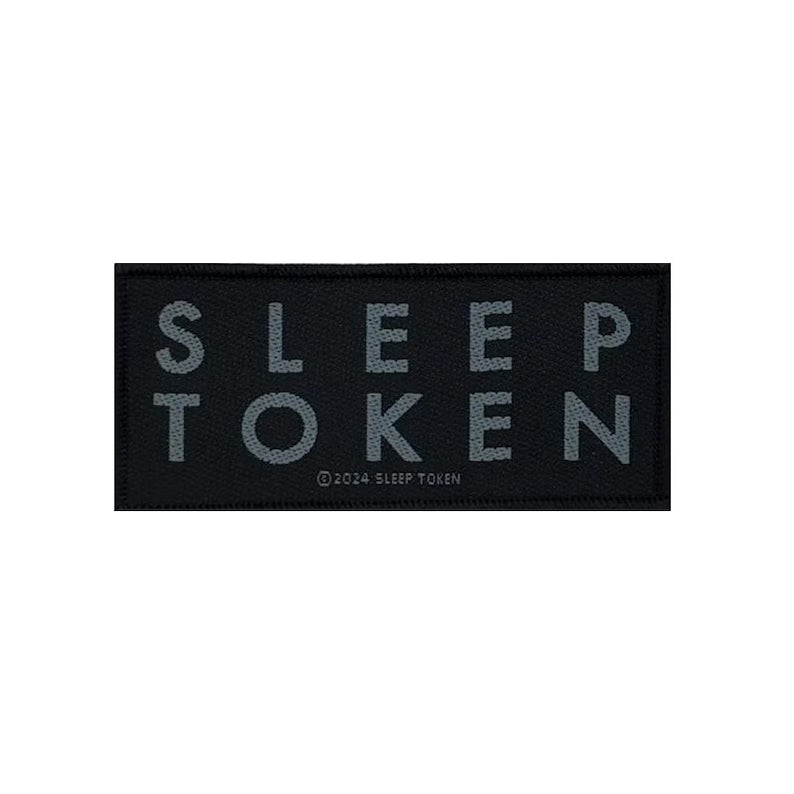 Sleep Token Aufnäher LOGO Patch 10 x 4,5 cm - Progressive Metal Band Merch Gewebt - Kutte Jacke Rucksack Deko Schriftzug