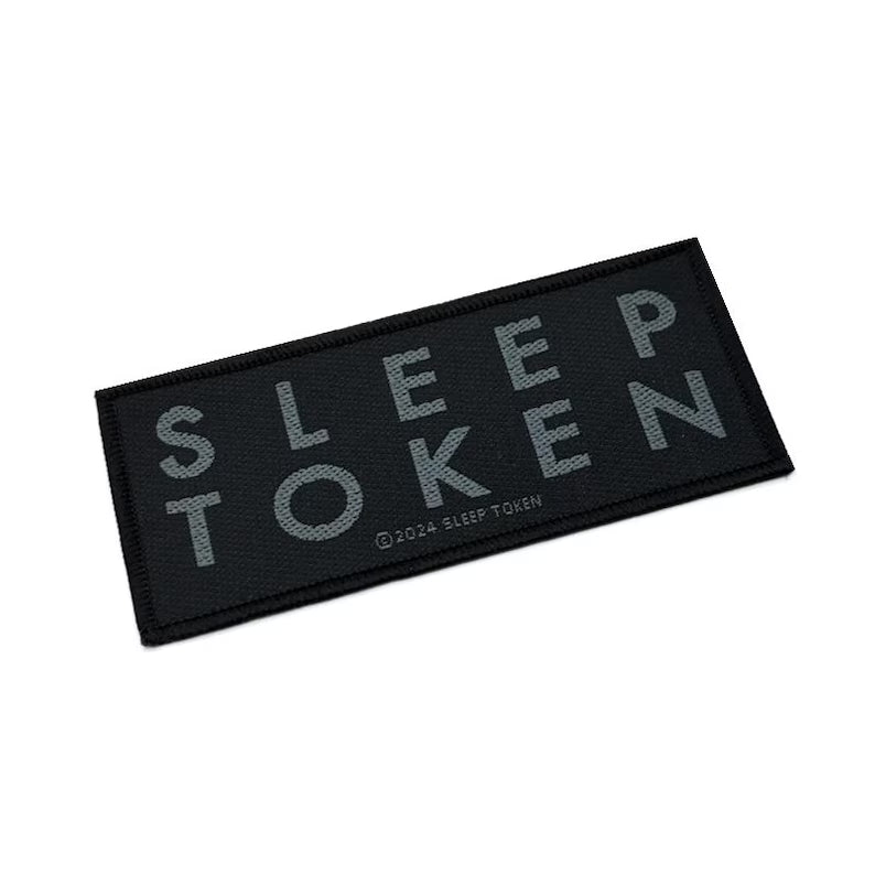 Sleep Token Patch LOGO 10 x 4.5 cm - Progressive Metal Band Merch Woven - Battle Jacket Backpack Decor Lettering