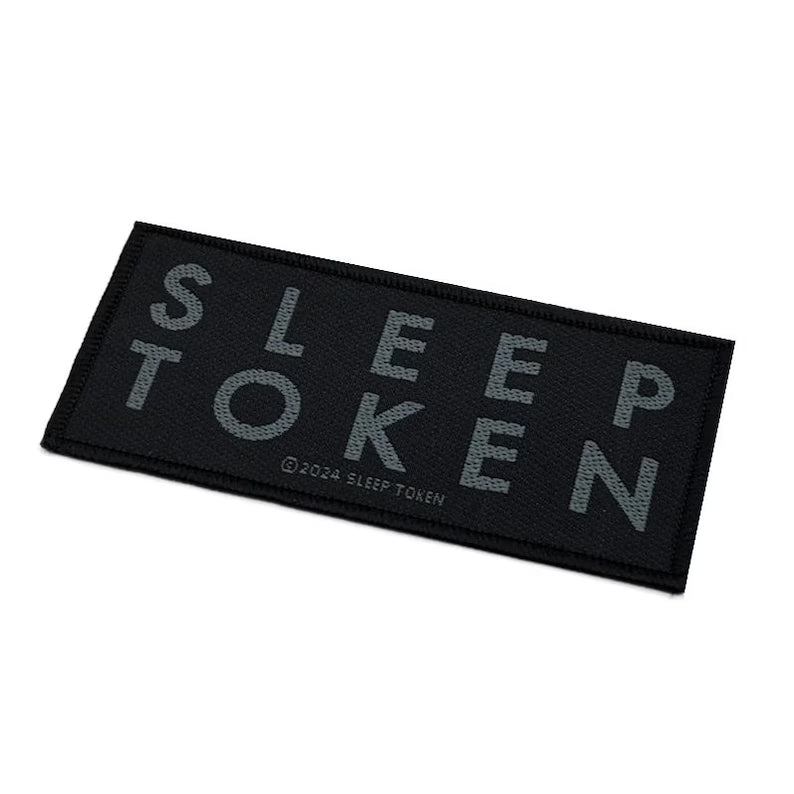 Sleep Token Patch LOGO 10 x 4.5 cm - Progressive Metal Band Merch Woven - Battle Jacket Backpack Decor Lettering
