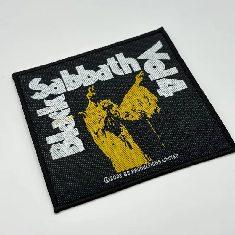 Black Sabbath Aufnäher VOL 4 Patch 9,5 x 9,5 cm - Heavy Metal Band Merch Gewebt - Kutte Jacke Rucksack Deko Ozzy Osbourne