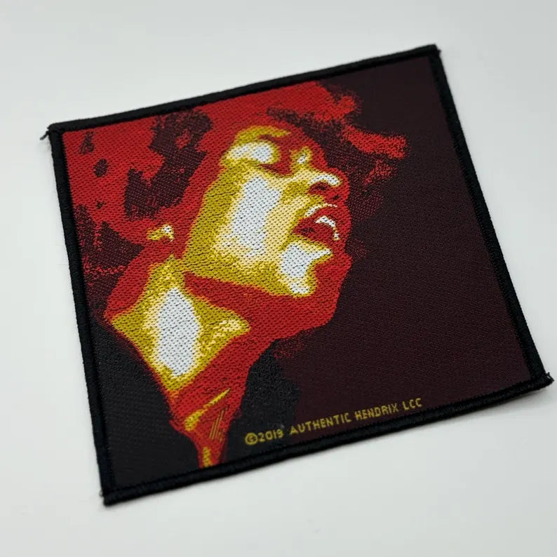 Jimi Hendrix Patch ELECTRIC LADYLAND Patch 10 x 10 cm - Classic Rock Band Merch Woven - Vest Jacket Backpack Decor Portrait Motif