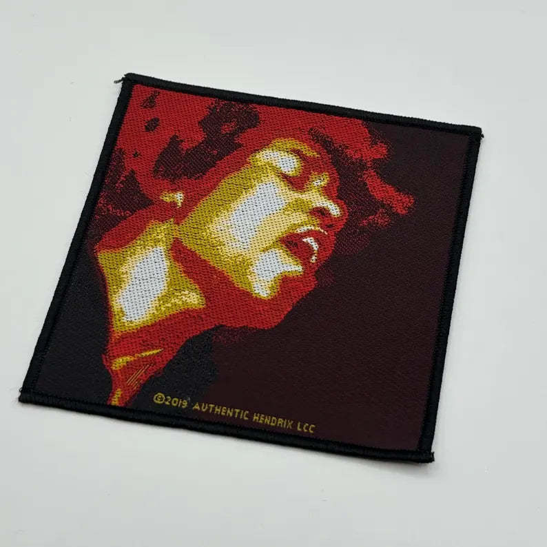 Jimi Hendrix Patch ELECTRIC LADYLAND Patch 10 x 10 cm - Classic Rock Band Merch Woven - Vest Jacket Backpack Decor Portrait Motif