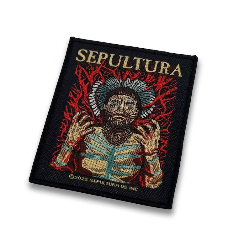 Official Sepultura Patch | "Roots" Album Cover Woven Patch | Nu/Groove Metal Merch | 10 x 8 cm