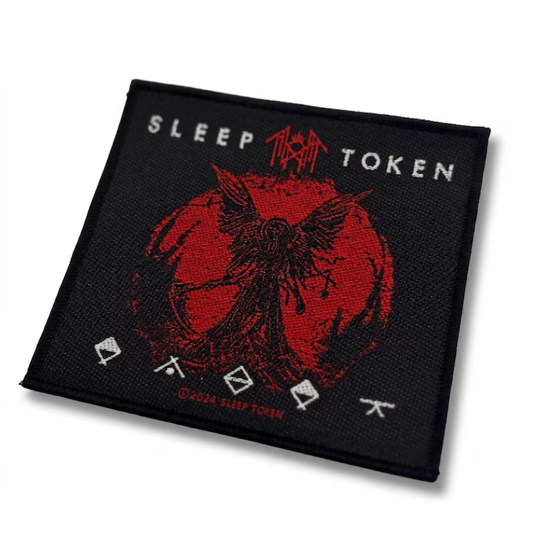 Offizieller Sleep Token Patch | "Take Me Back To Eden" Woven Aufnäher | Modern Metal Merch | 10 x 10 cm