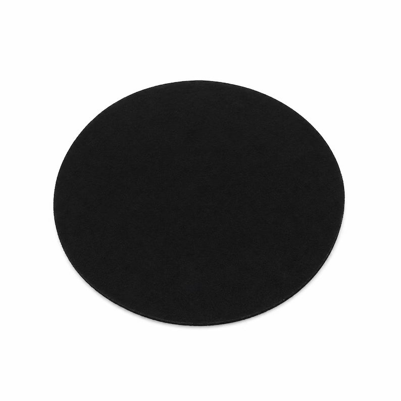 Baphomet Pentagramm Aufnäher - Rundes Patch 10 cm zum Annähen Schwarz-Weiß
