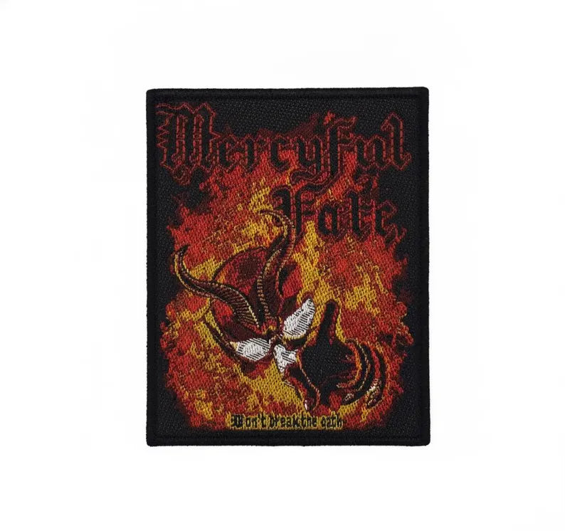 Offizieller Mercyful Fate Patch | "Don't Break The Oath" Woven Aufnäher | Heavy Metal Merch | 10 x 8 cm