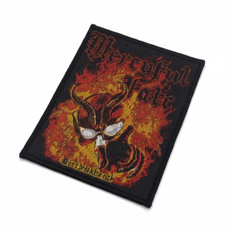Offizieller Mercyful Fate Patch | "Don't Break The Oath" Woven Aufnäher | Heavy Metal Merch | 10 x 8 cm