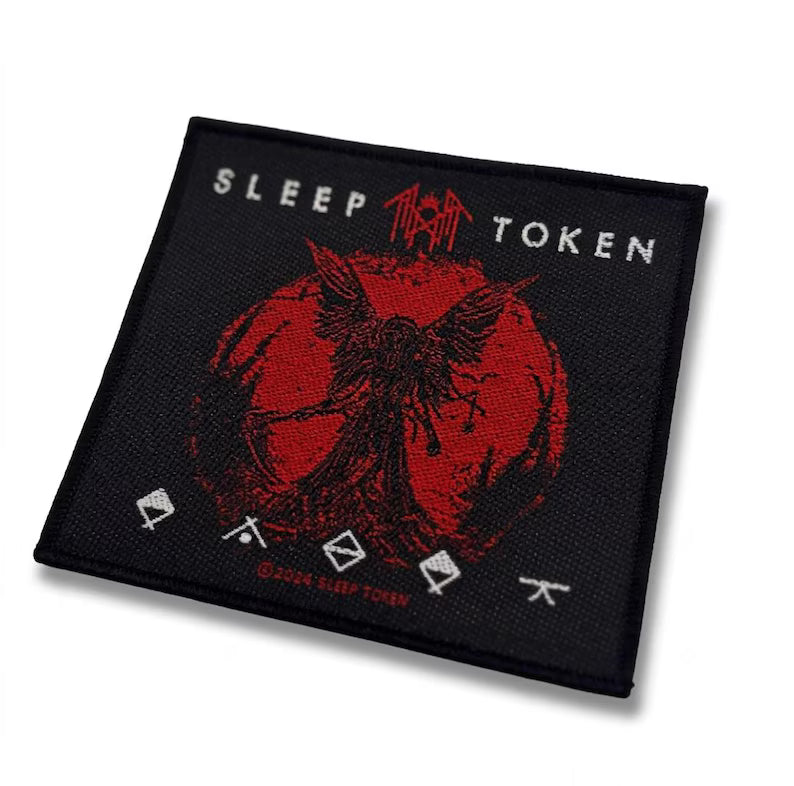 Offizieller Sleep Token Patch | "Take Me Back To Eden" Woven Aufnäher | Modern Metal Merch | 10 x 10 cm