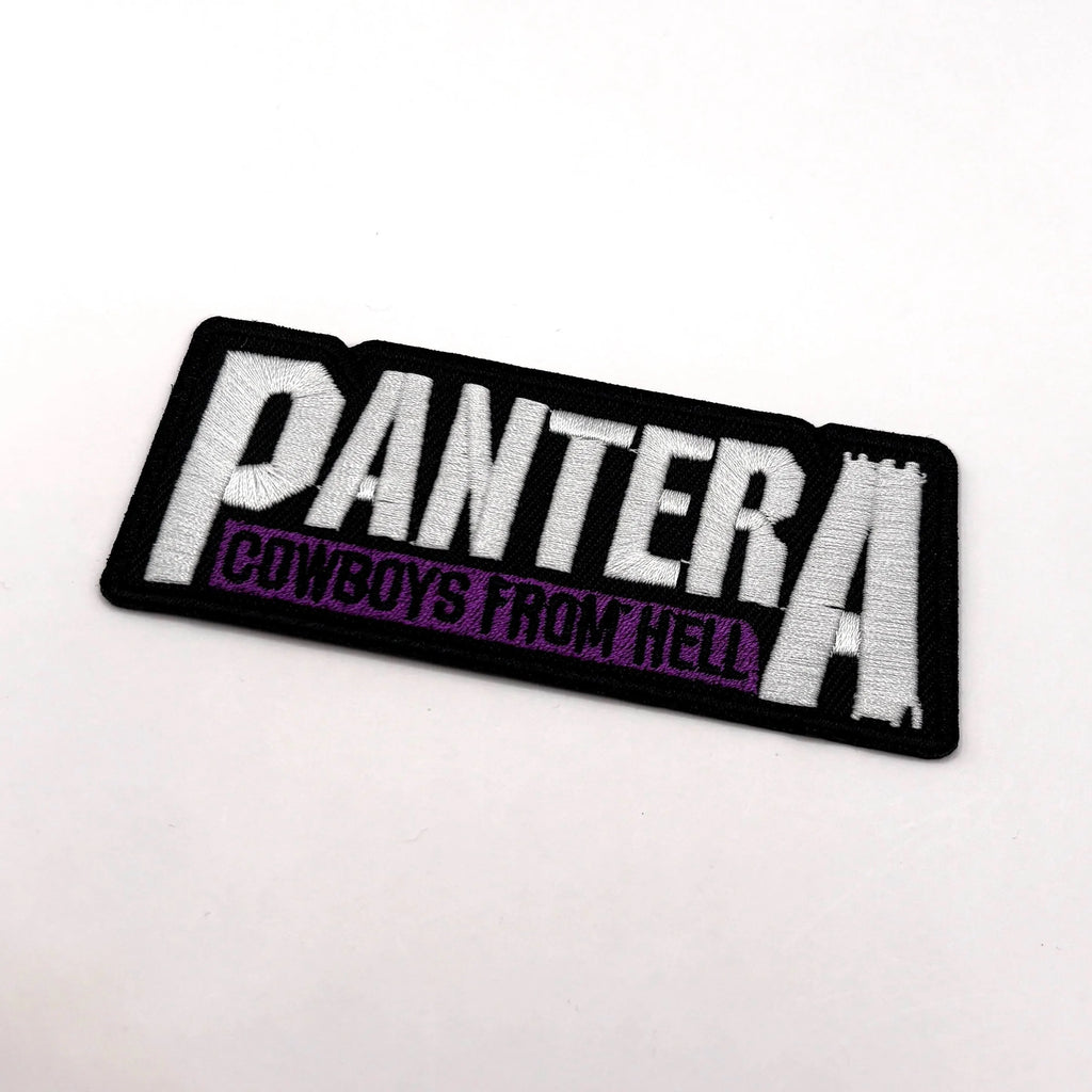 Pantera Aufnäher – Cowboys from Hell Patch (9,5 × 4 cm) zum Aufbügeln