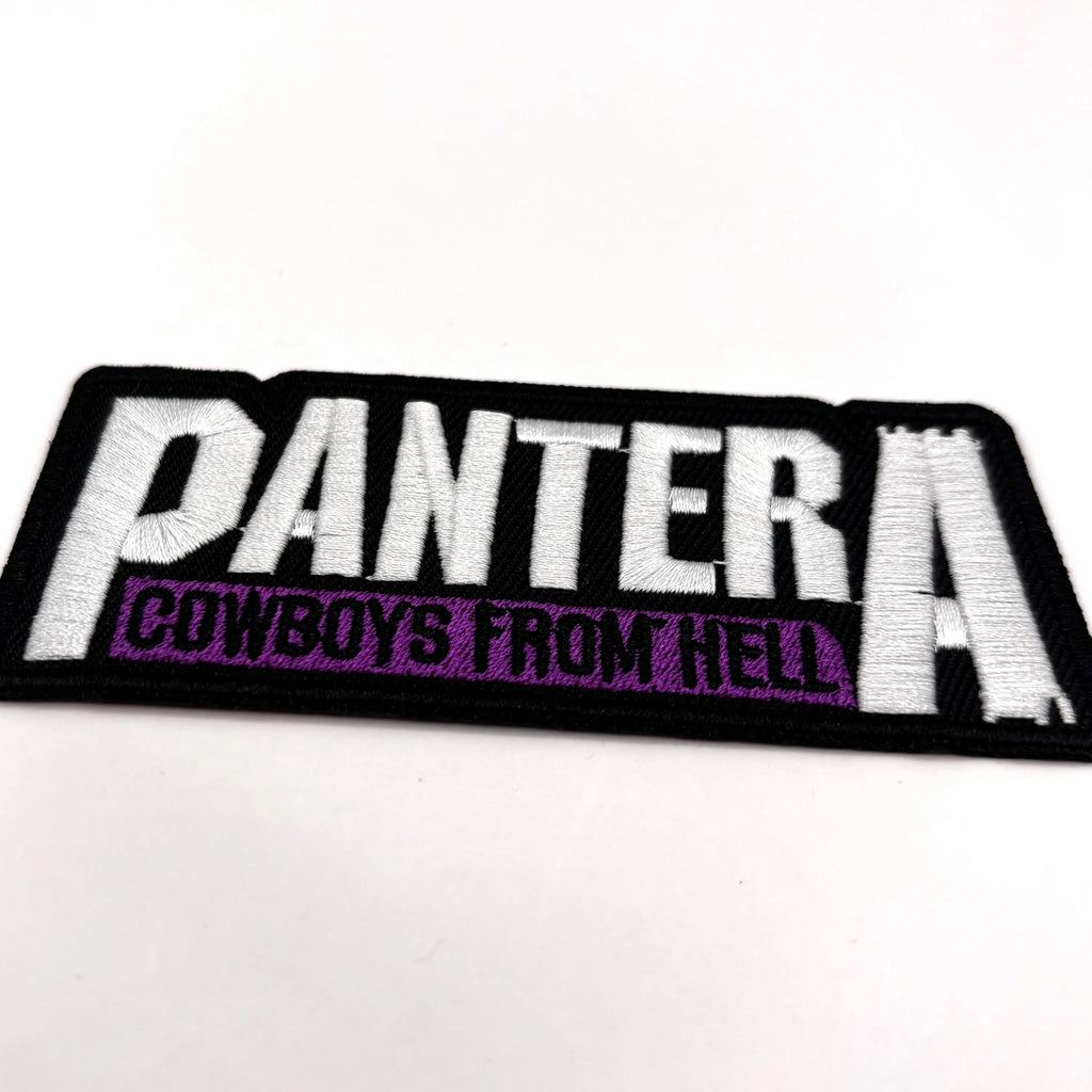Pantera Aufnäher – Cowboys from Hell Patch (9,5 × 4 cm) zum Aufbügeln