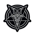 Pentagram Patch – 11 x 11 cm – Baphomet Patch – Gothic Emo Satan Occult Iron On Embroidery