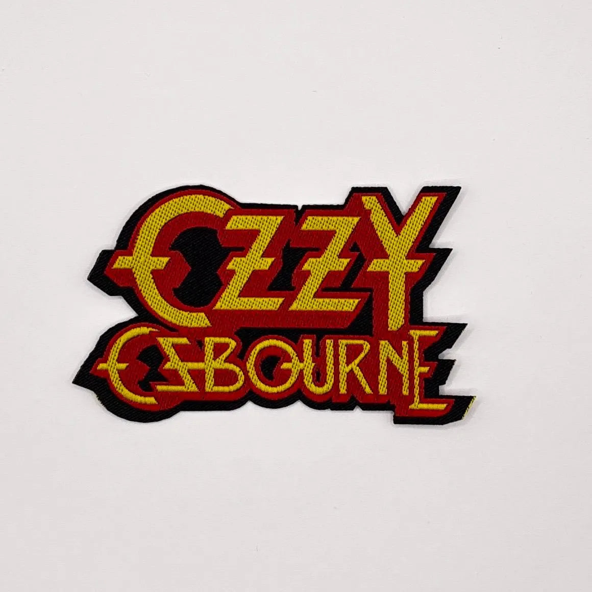 Official Ozzy Osbourne Patch | Logo Cut-Out Woven Patch | Prince of Darkness Merch | Heavy Metal 9 x 5 cm