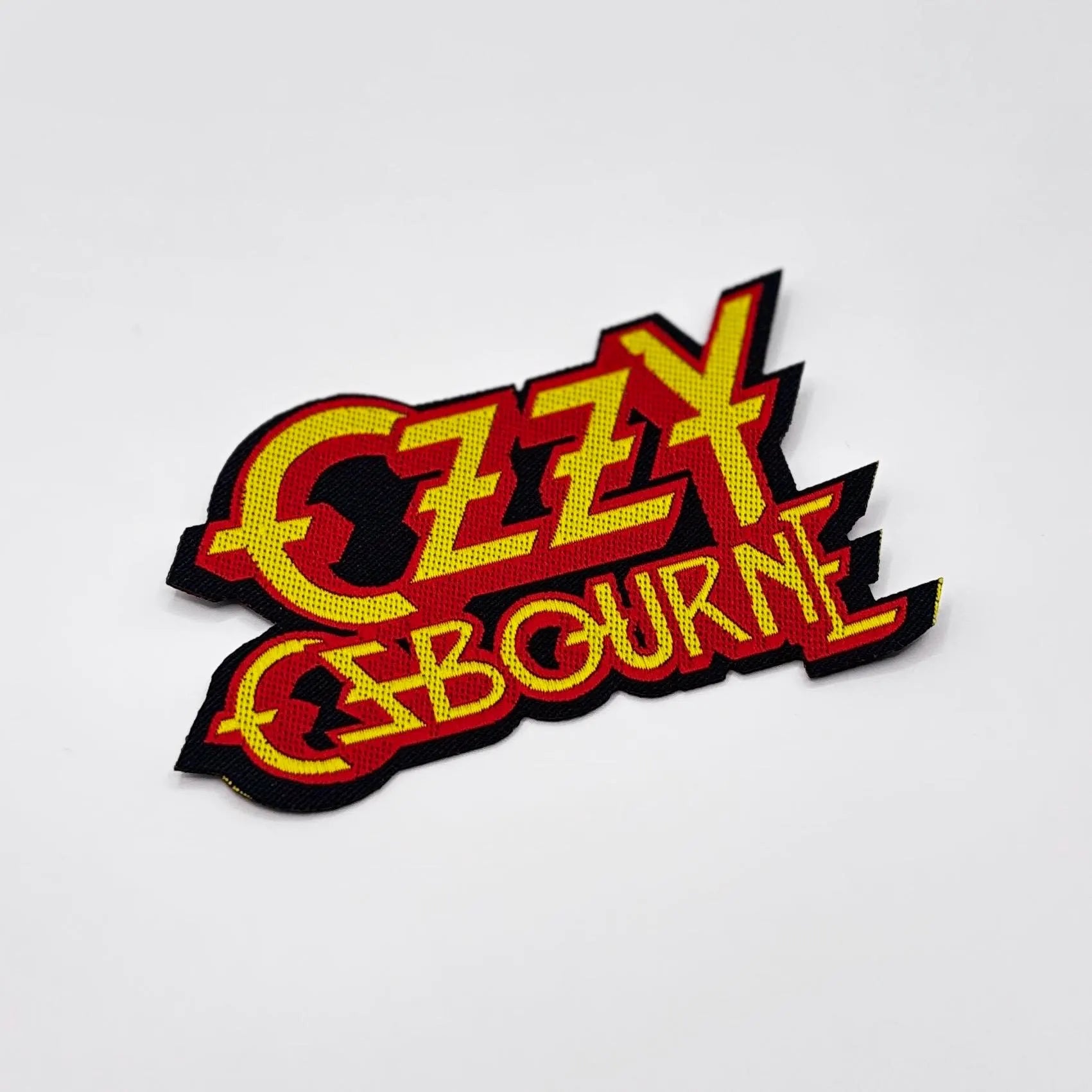 Official Ozzy Osbourne Patch | Logo Cut-Out Woven Patch | Prince of Darkness Merch | Heavy Metal 9 x 5 cm