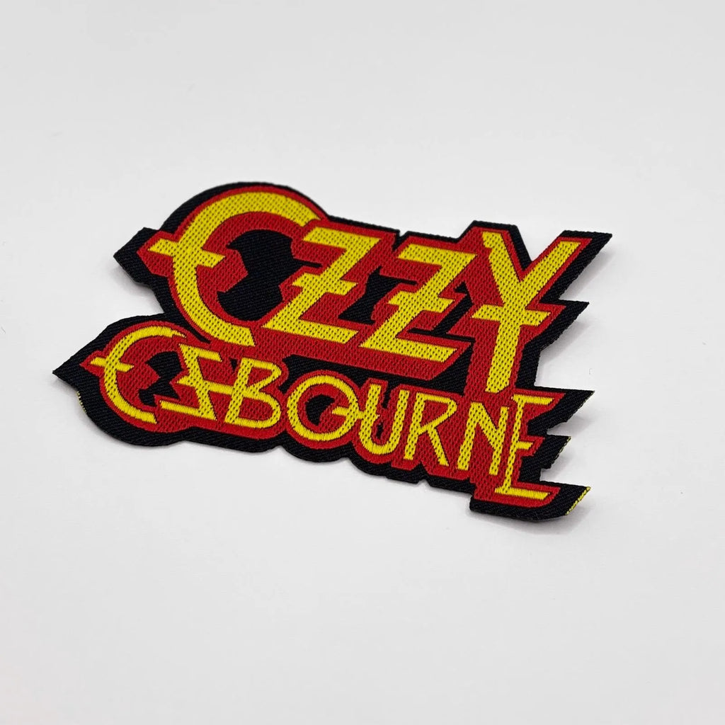 Official Ozzy Osbourne Patch | Logo Cut-Out Woven Patch | Prince of Darkness Merch | Heavy Metal 9 x 5 cm