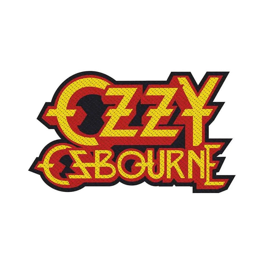 Official Ozzy Osbourne Patch | Logo Cut-Out Woven Patch | Prince of Darkness Merch | Heavy Metal 9 x 5 cm