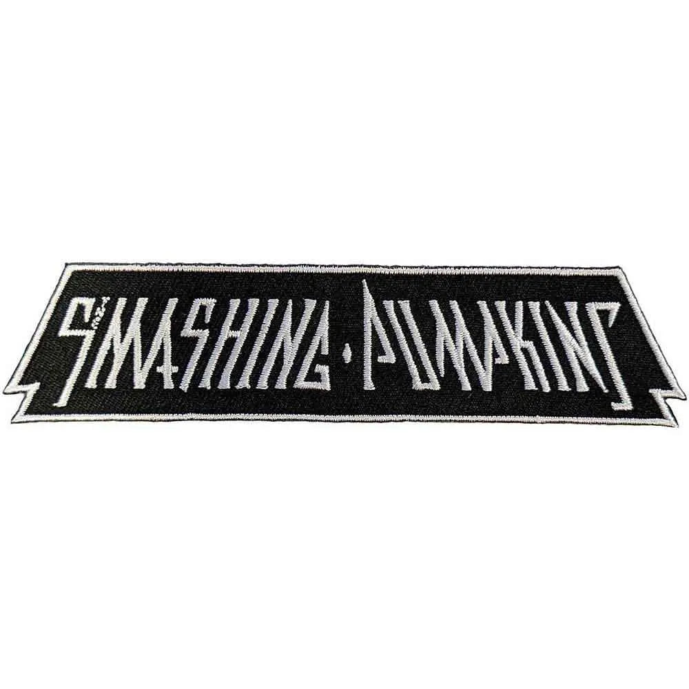 The Smashing Pumpkins Aufnäher LOGO Patch 13 x 3 cm - Grunge Band Merch Gewebt - Kutte Jacke Bügelbild Aufbügler Schriftzug