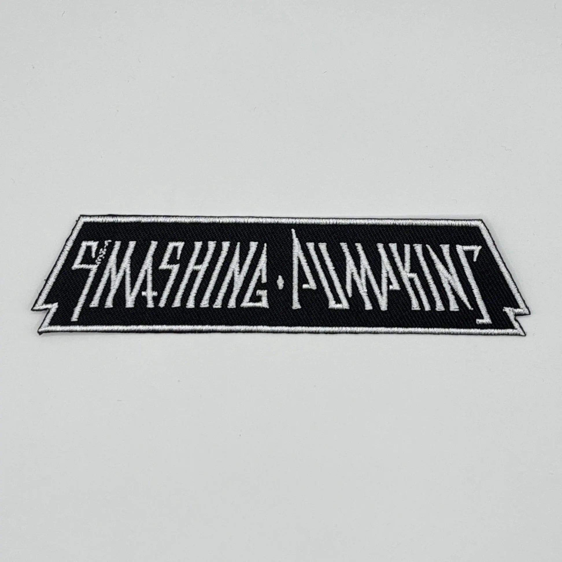 The Smashing Pumpkins Patch LOGO 13 x 3 cm - Grunge Band Merch Woven - Battle Jacket Iron-on Applique Lettering