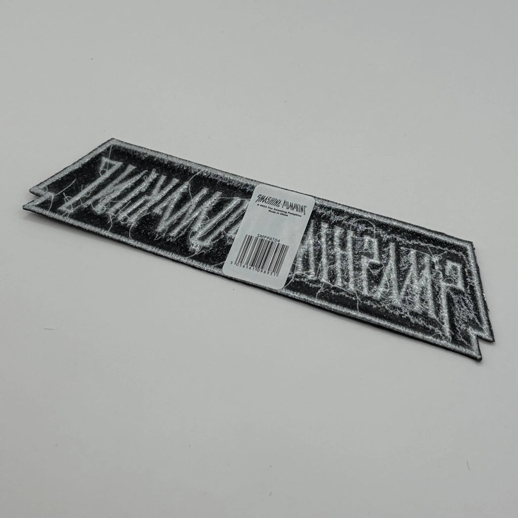 The Smashing Pumpkins Aufnäher LOGO Patch 13 x 3 cm - Grunge Band Merch Gewebt - Kutte Jacke Bügelbild Aufbügler Schriftzug