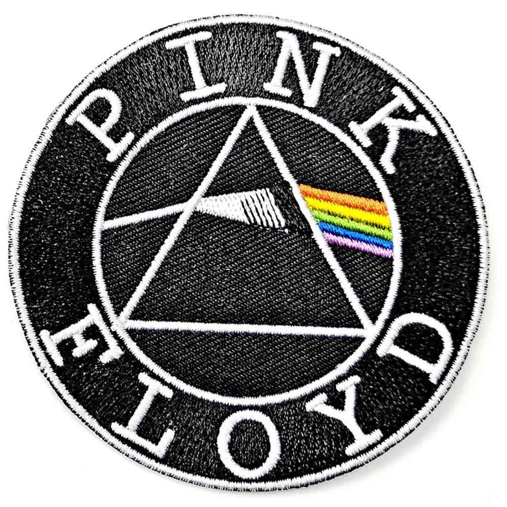 Offizieller Pink Floyd Patch | "Circle Logo" Gewebter Aufnäher | Progressive Rock Merch | Zum Aufbügeln | Ø 9 cm