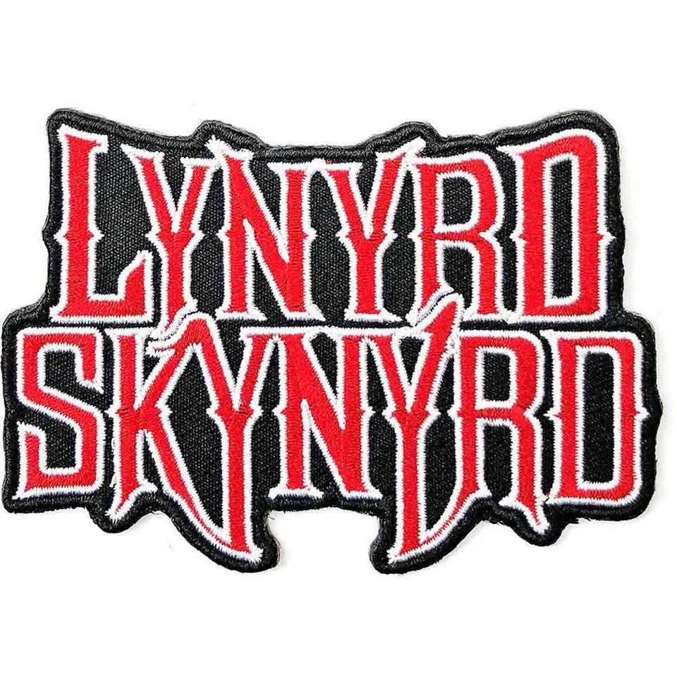 Lynyrd Skynyrd Patch | Classic Logo Gewebter Aufnäher | Southern Rock Merch | Zum Aufbügeln | 10 x 10 cm