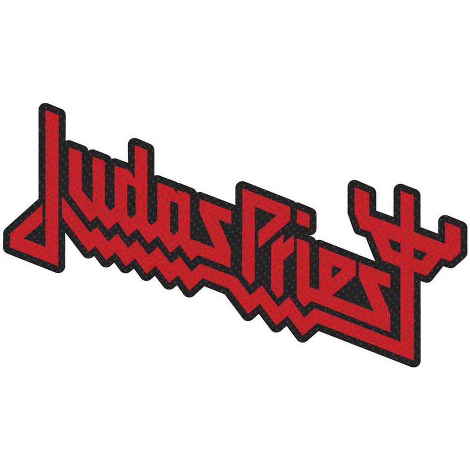 Offizieller Judas Priest Patch | "Logo Cut Out" Gewebter Aufnäher | Heavy Metal Merch | Zum Annähen | 10 x 5 cm
