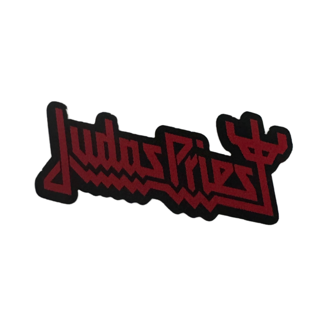 Offizieller Judas Priest Patch | "Logo Cut Out" Gewebter Aufnäher | Heavy Metal Merch | Zum Annähen | 10 x 5 cm