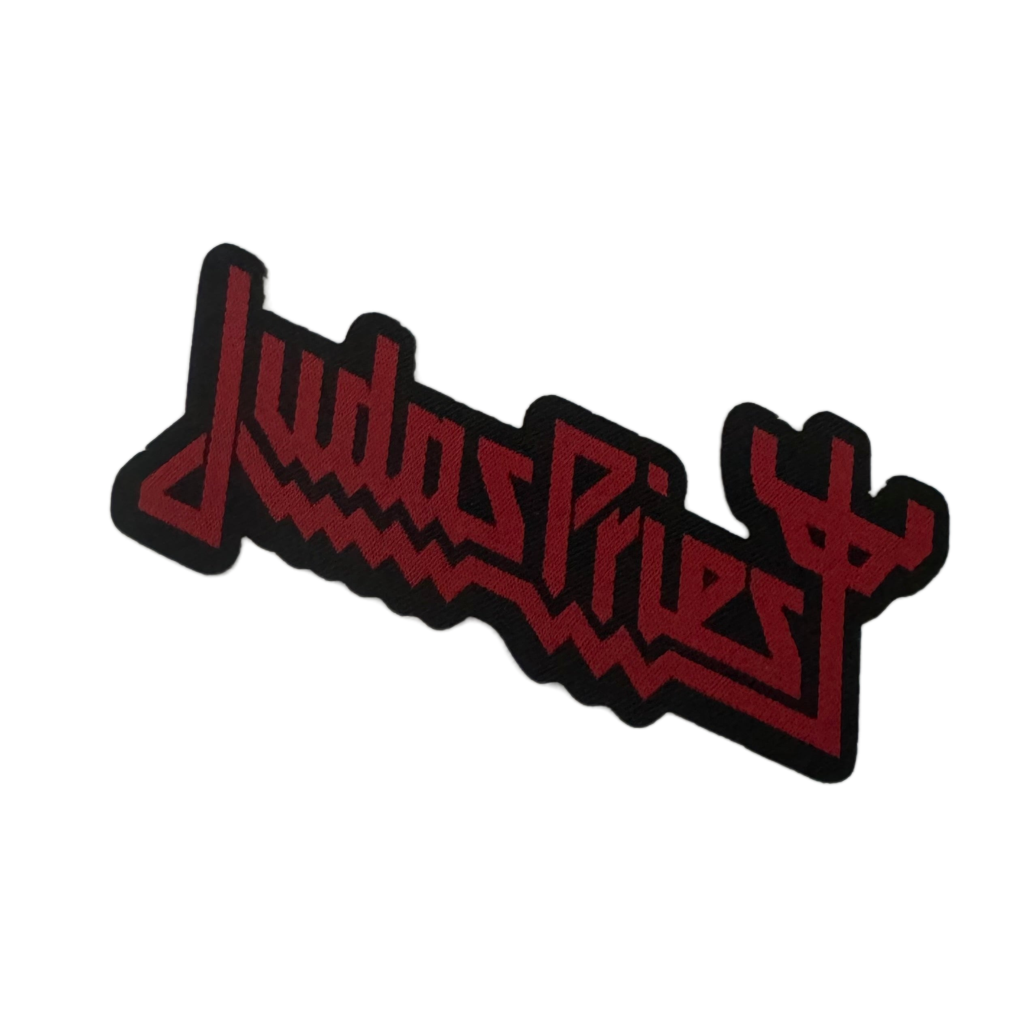Offizieller Judas Priest Patch | "Logo Cut Out" Gewebter Aufnäher | Heavy Metal Merch | Zum Annähen | 10 x 5 cm