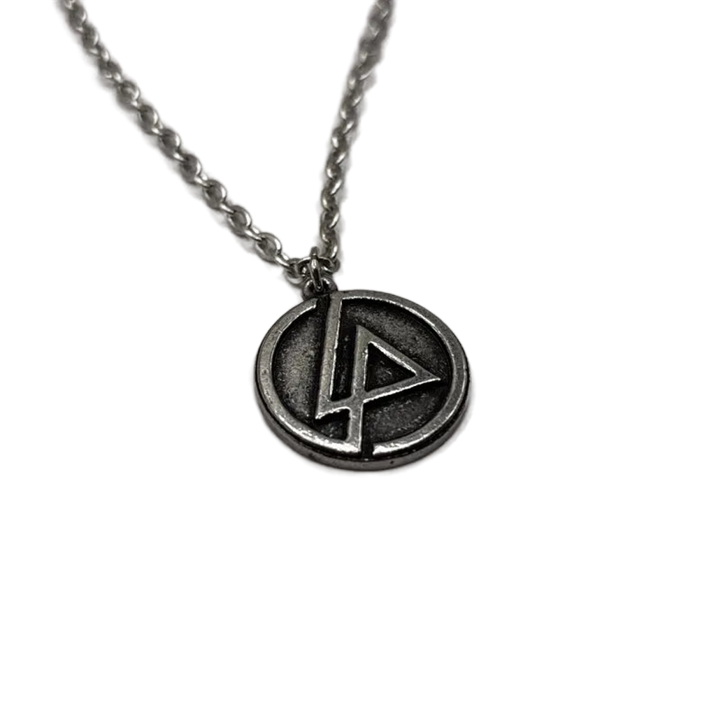 Offizieller Linkin Park Anhänger | LP Circle Logo Halskette | Handgefertigtes Englisches Zinn | Rock Merch